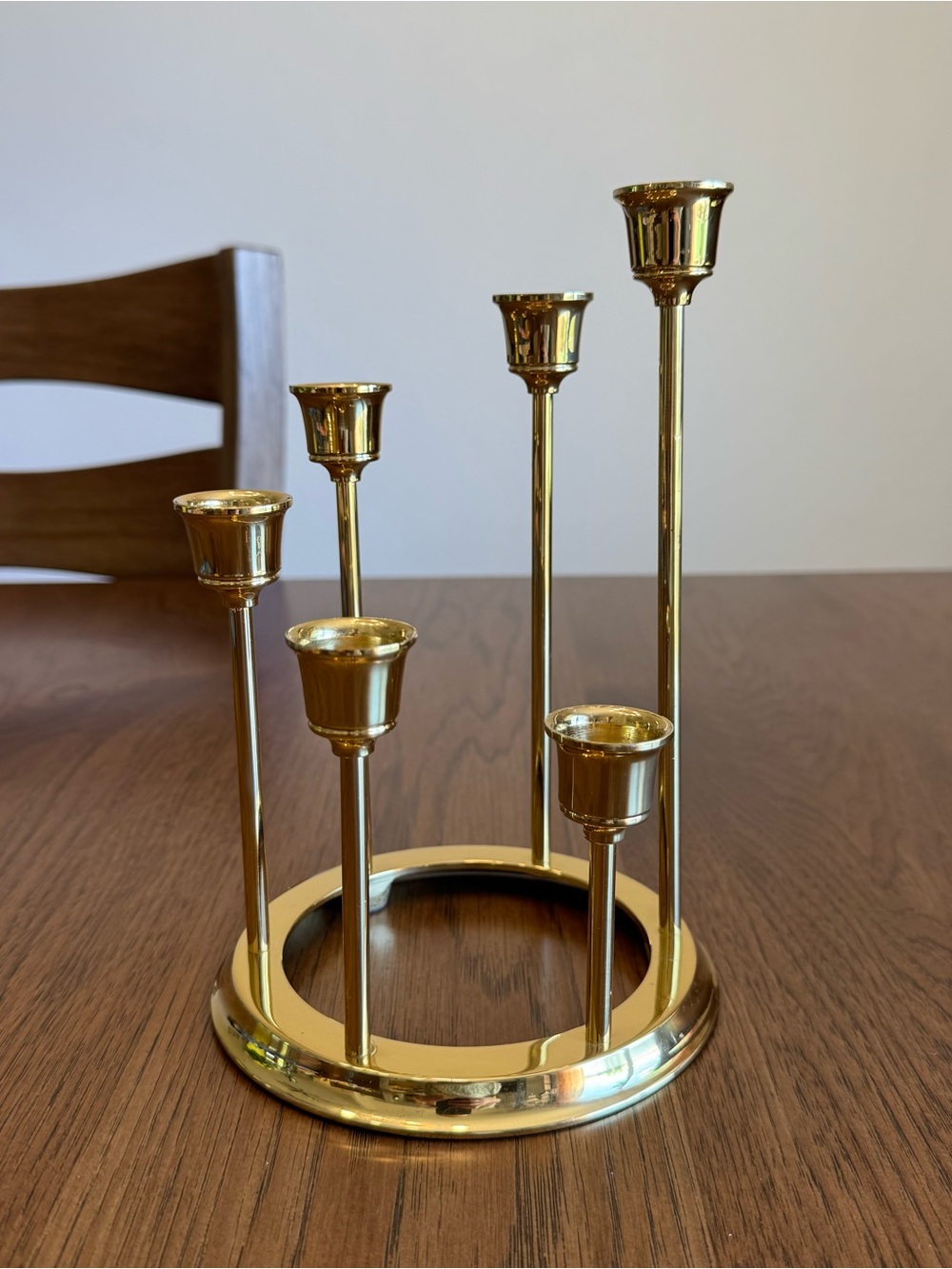 PartyLite Brass Multi-Holder Candle Centerpiece Candelabra